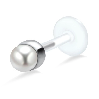 Pearly Shaped labrets Push-in LA-58